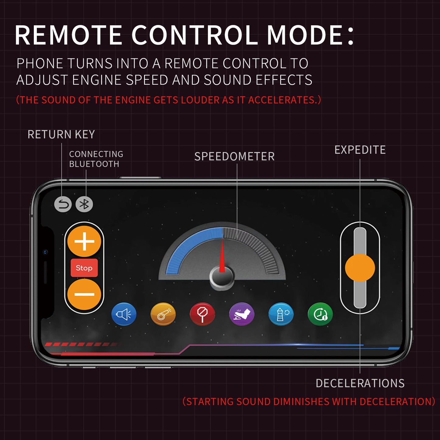Lambo-Style Realistic V8 Engine Model Building Kit with APP Control & LED Lights - 715+ PCS STEM Toy, Collectible Display for Adults